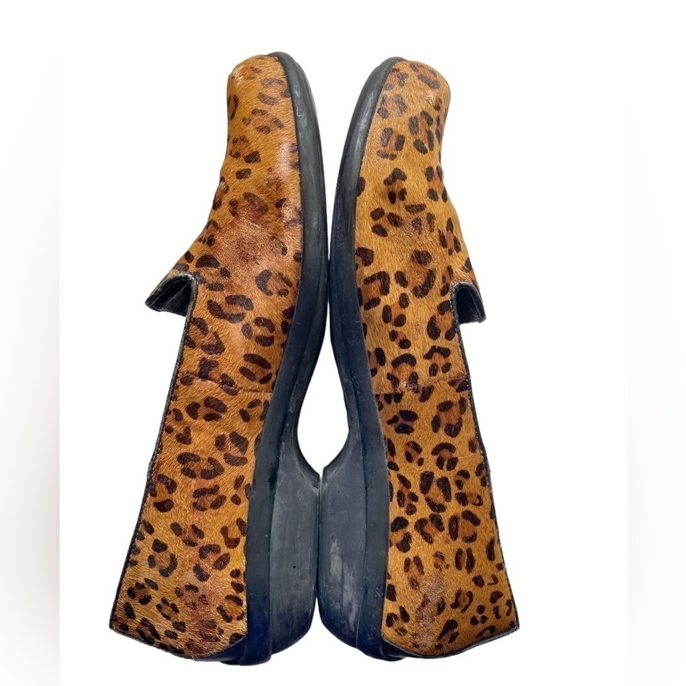 Dansko Olivia Calf Hair Leopard Print Shoes Size 39 - Picture 9 of 12